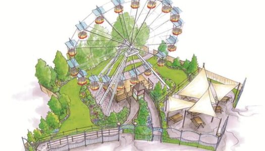 New Ferris Wheel in construction at Wicksteed Park