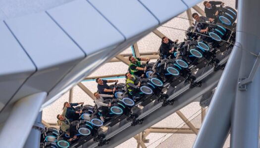 TRON Lightcycle run tested ahead of spring opening