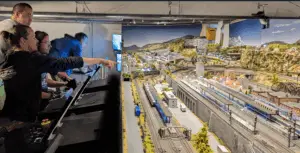 Guests enjoying the trainmode experience